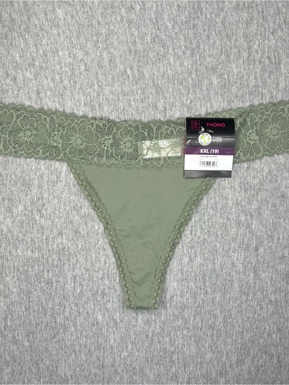 NWT Green lace no boundaries thong size XXL